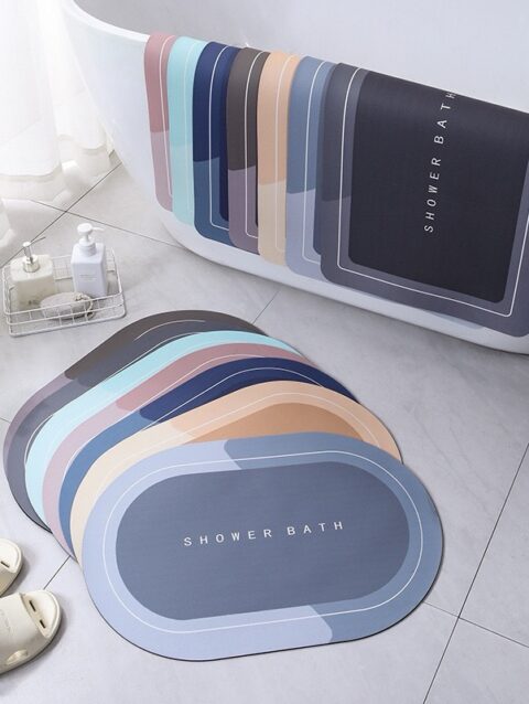 Bathroom door mat